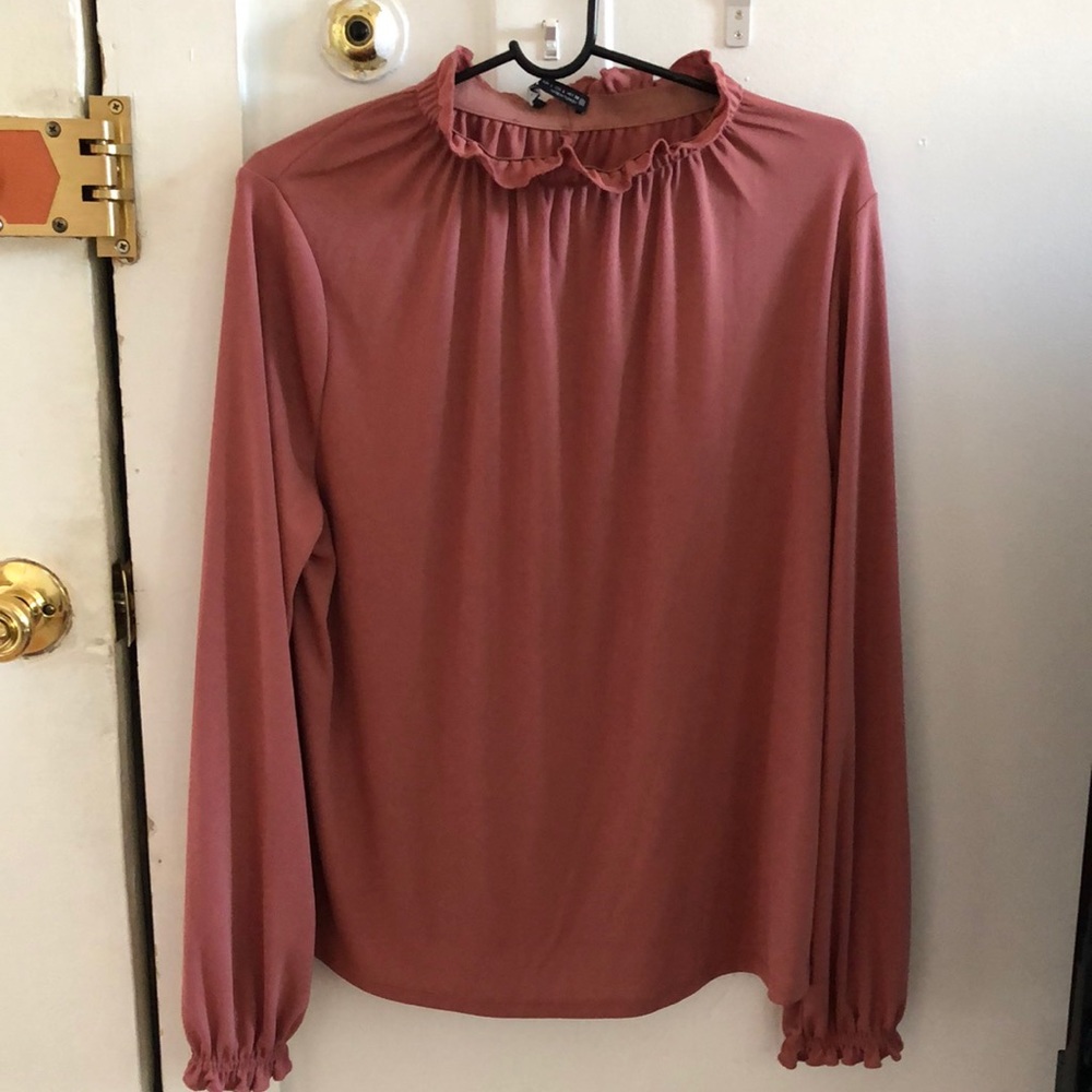 Dusty rose Zara shirt